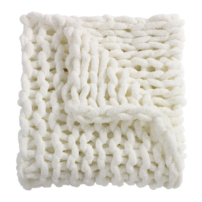 Chunky Chenille Knit Throw choice of colors