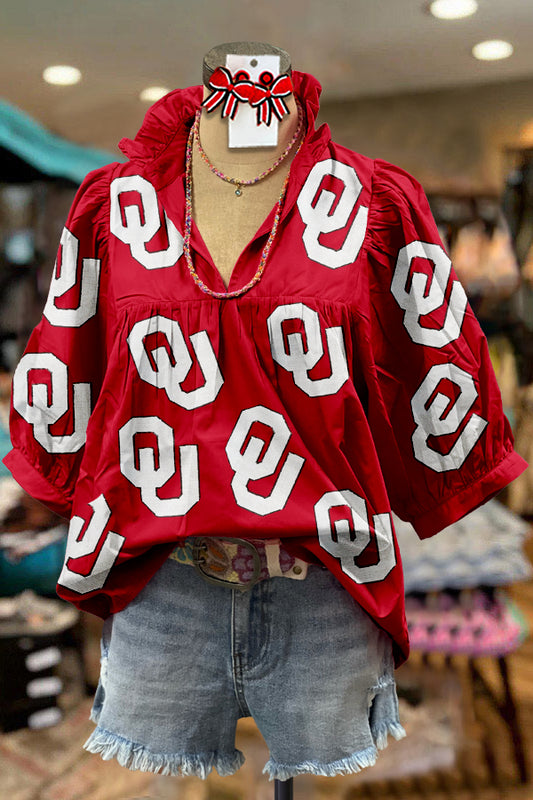 Classic Oklahoma Sooners OU Blouse