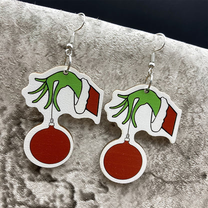 Christmas Grinch Earrings