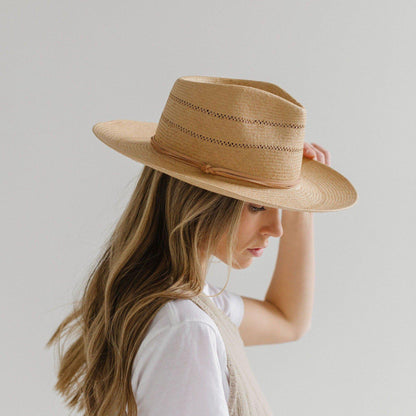 Arlo Straw Teardrop Fedora