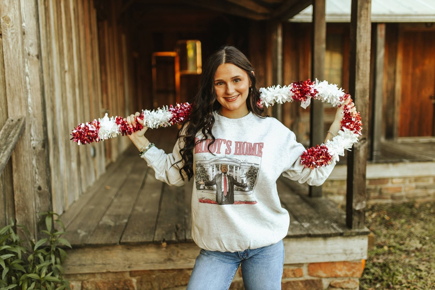 Daddys Home Trump Graphic Sweatshirt