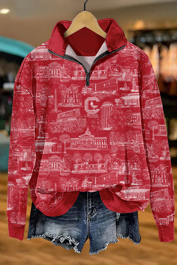 Gameday Carolina Gamecocks Print Sweatshirt