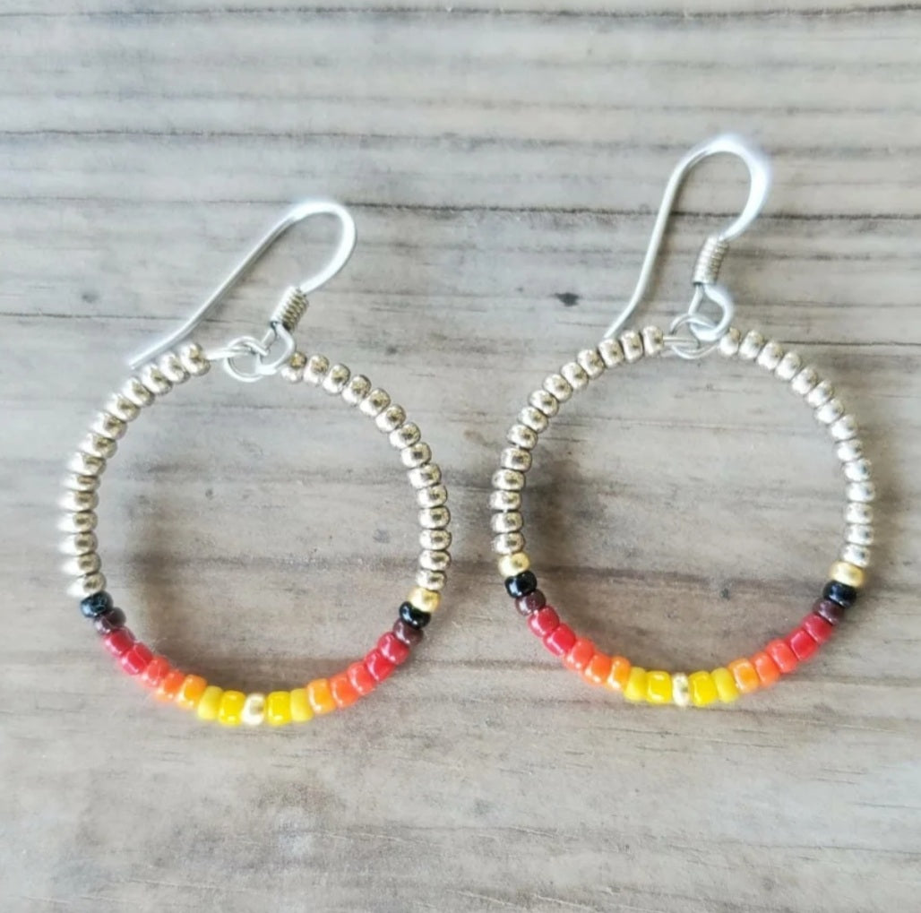 Bonfire Hoop Earrings Choice of Size