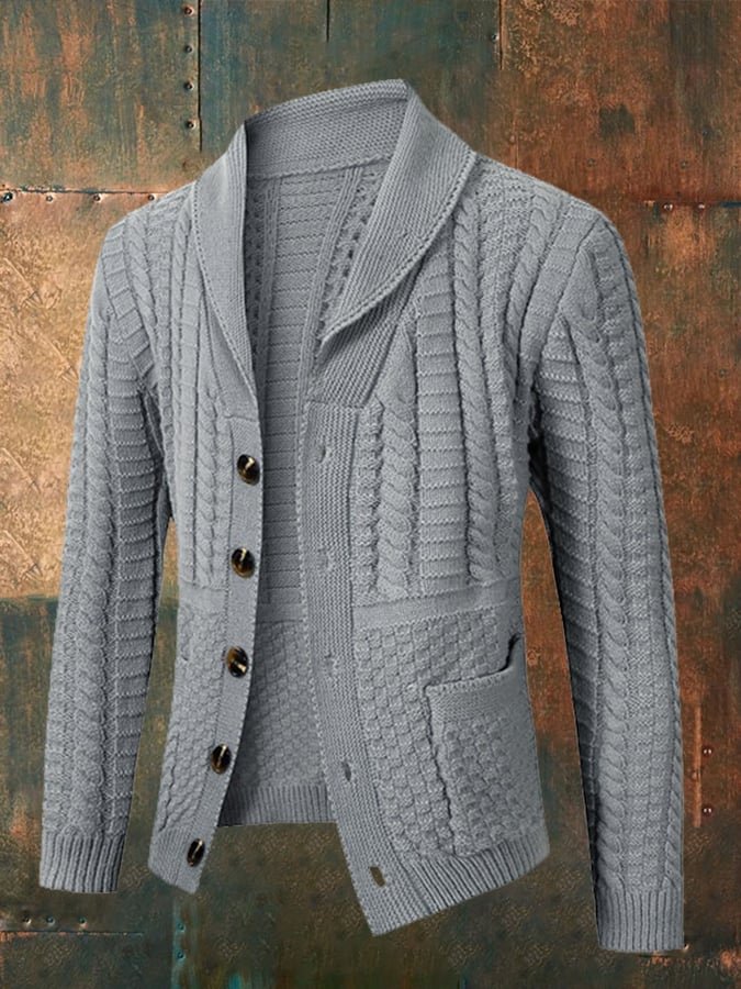 Men's Vintage Knit Cardigan