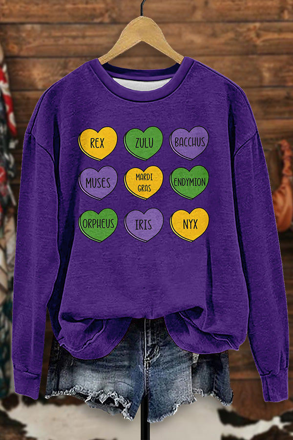 Colorful Mardi Gras Sweatshirt