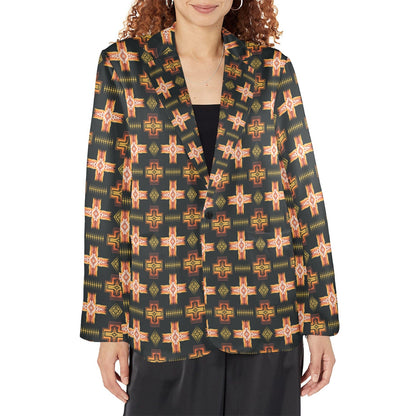 Fire Aztec Womens Western Blazer