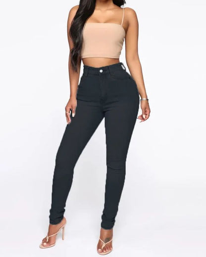 Hip Lifting Peach Hip High Waist Jeans