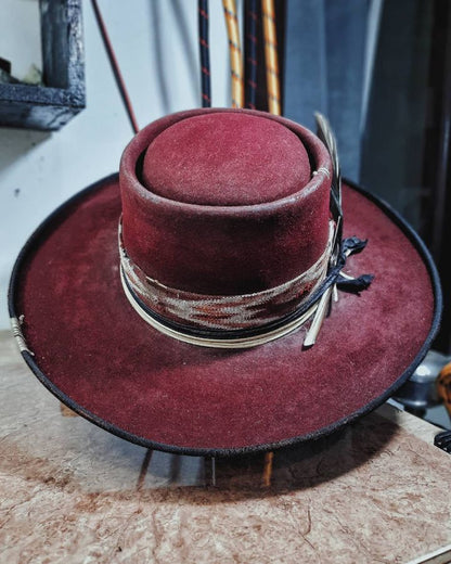 Wide Brim Porkpie Hat