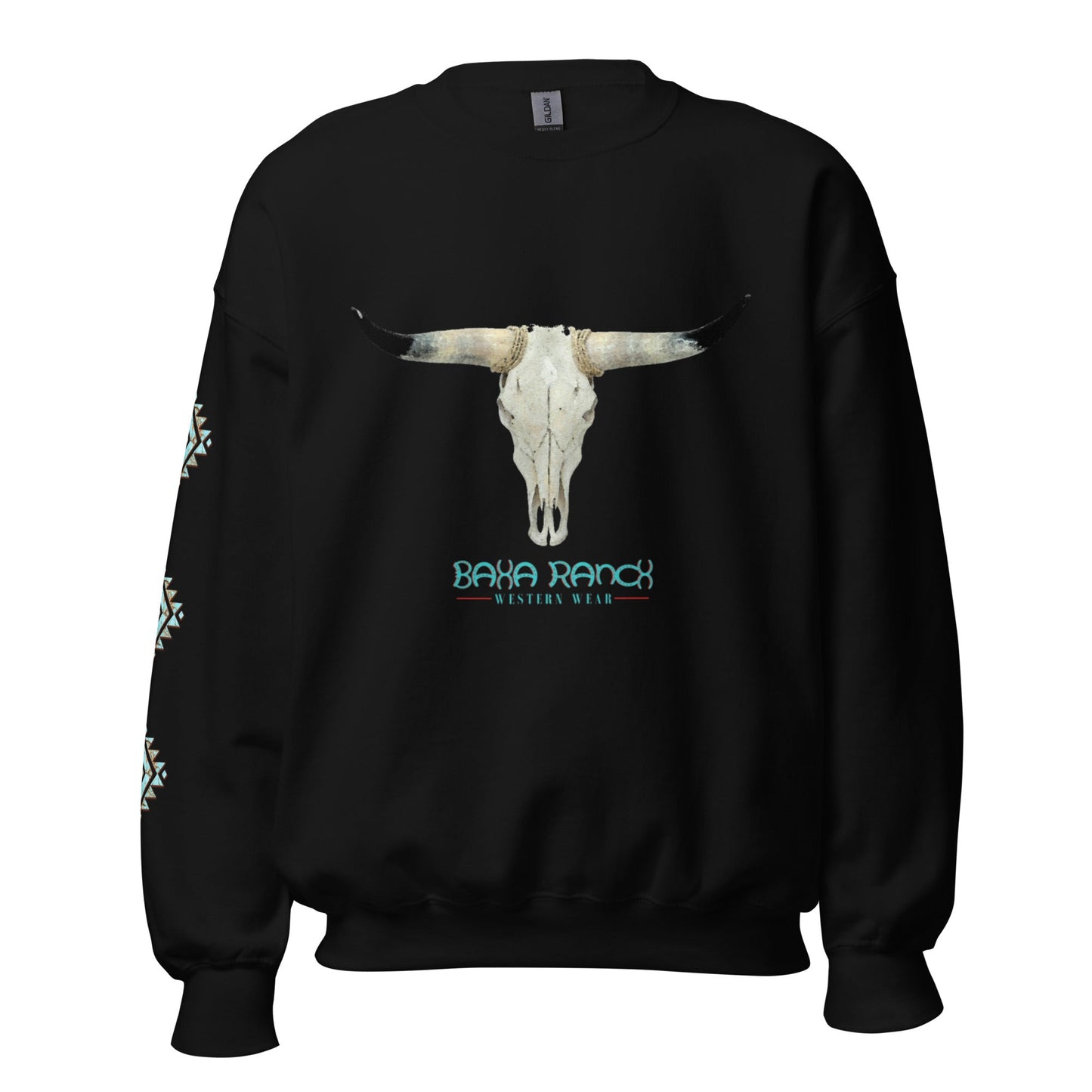 White Bull Skull Unisex Sweatshirt