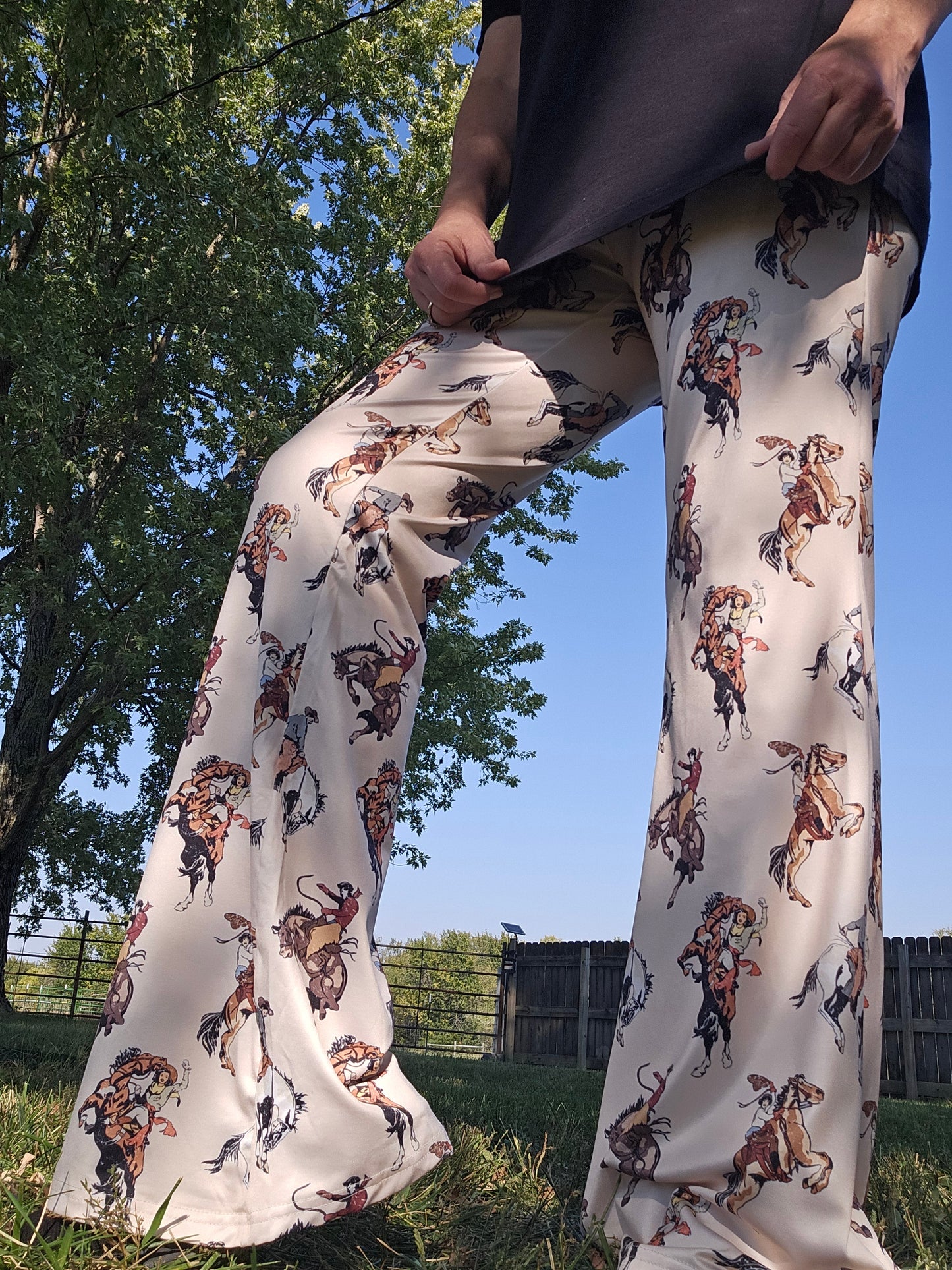 Vintage Rodeo Cowgirl Flare Pants