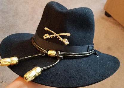 Classic Model Cavalry Hat Black,Confederate Officer Hat