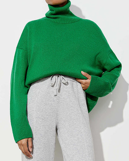 Turtleneck Loose Knit Sweater