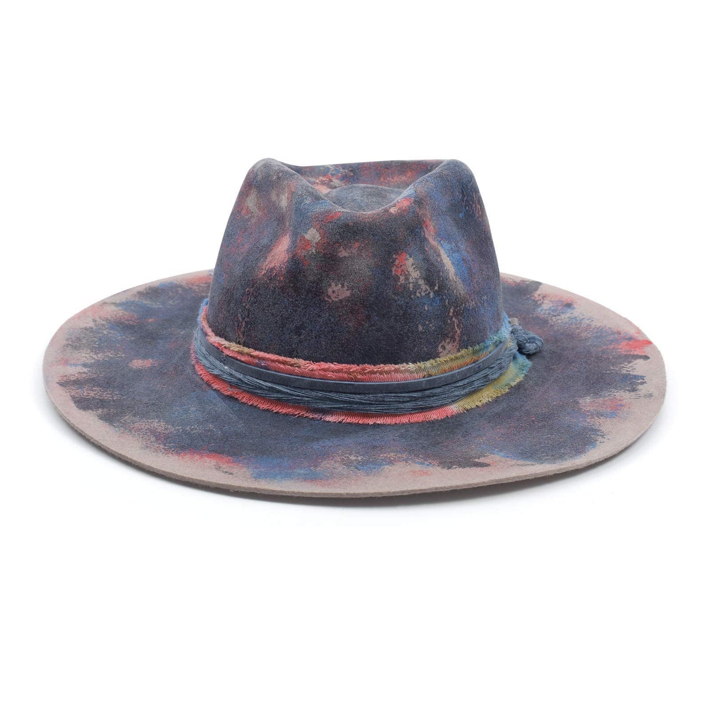 Hats Vintage Fedora Firm Wool Felt Panama Hat Lining Distressed/Burned Handmade J