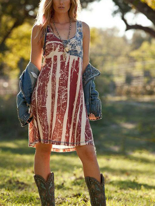 western stars and stripes dress