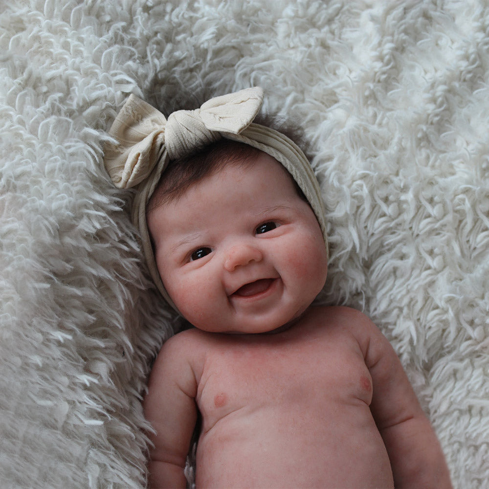 12"&16" 100% Soft Flexible Silicone Reborn Baby Doll Girl Lamatu with Flexible Limbs & Soft Touch Body