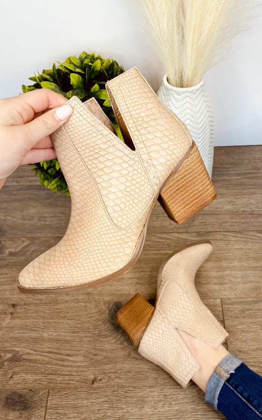 Naughty Monkey Tarim Bootie in Blush