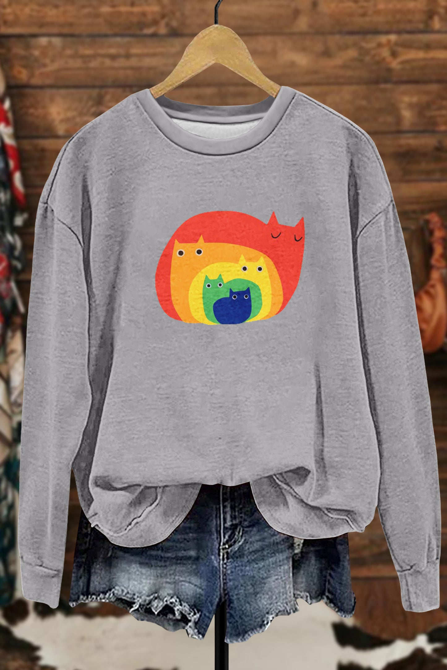 Cute Rainbow Cats Sweatshirt