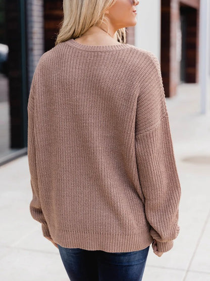 Warm Plain Casual Sweater