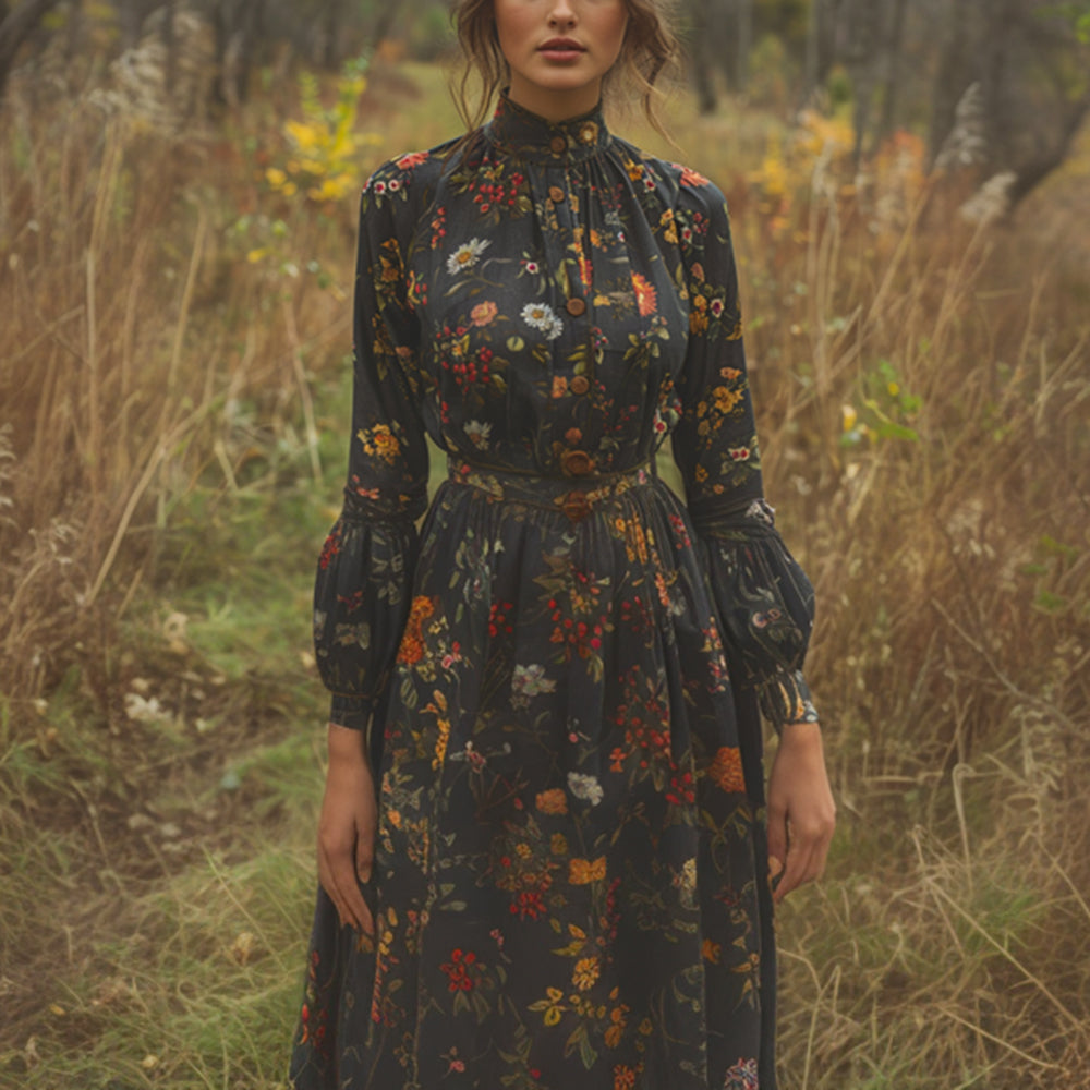 Retro Floral Dress