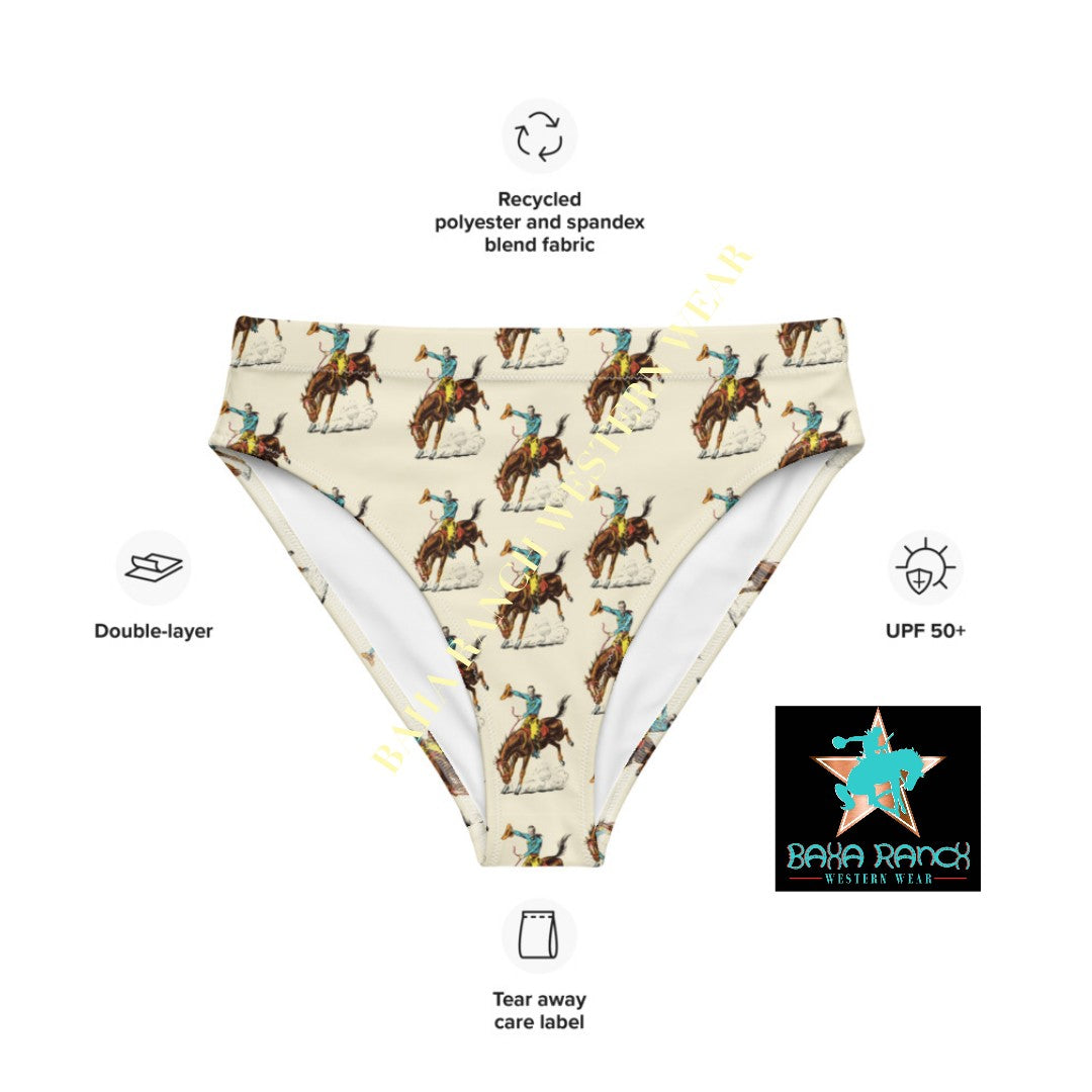 Yeehaw Vintage Rodeo Cowboy Bikini Bottom