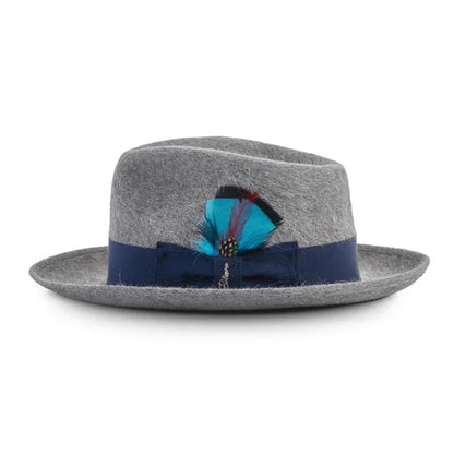 Casablanca - Long Hair Fur Felt Fedora - Gray