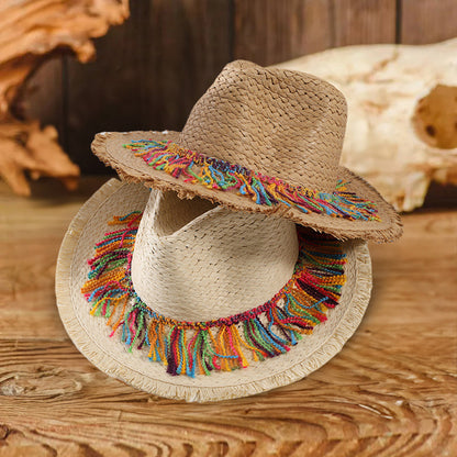 Colorful Fringed Bohemian Hat