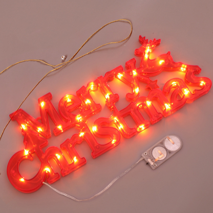 Christmas Lights Garland Decorative Letter Lamp Pendant