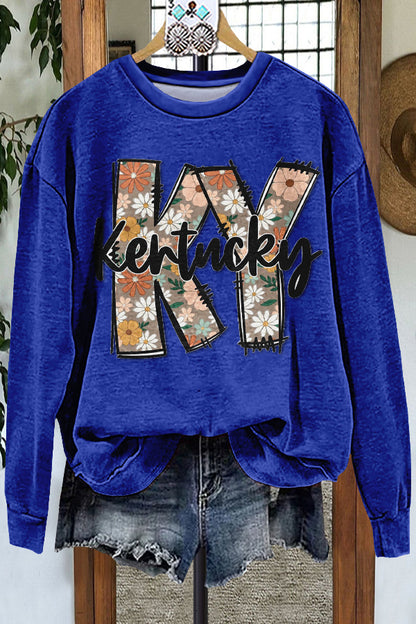 Classic Kentucky Graphic Print Sweatshirt