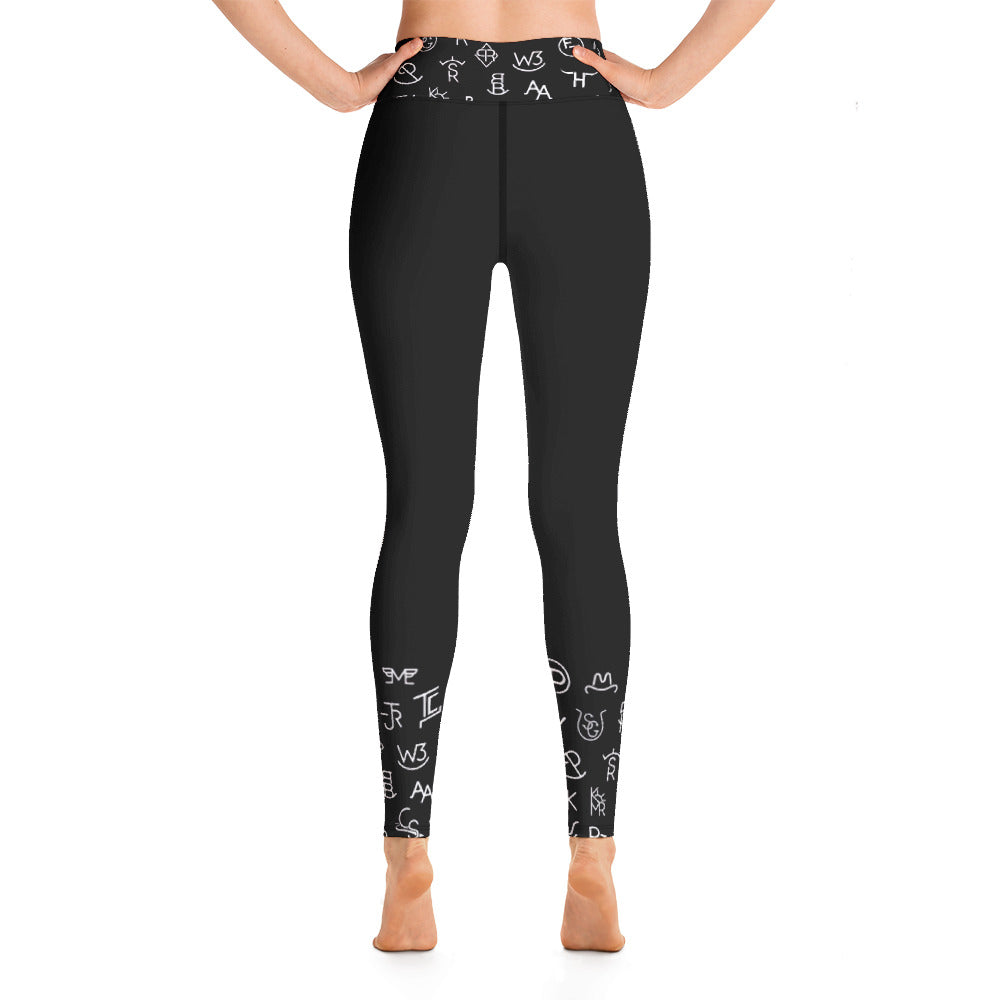 White Cattle Brands Yoga Leggings