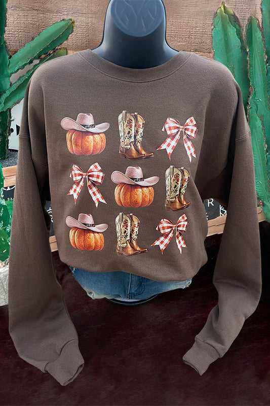 Fall Boots & Pumpkins Sweatshirt