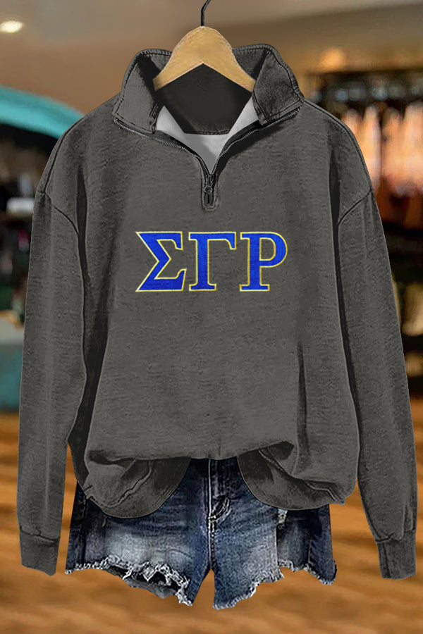 Classic Sigma Gamma Rho Print Sweatshirt