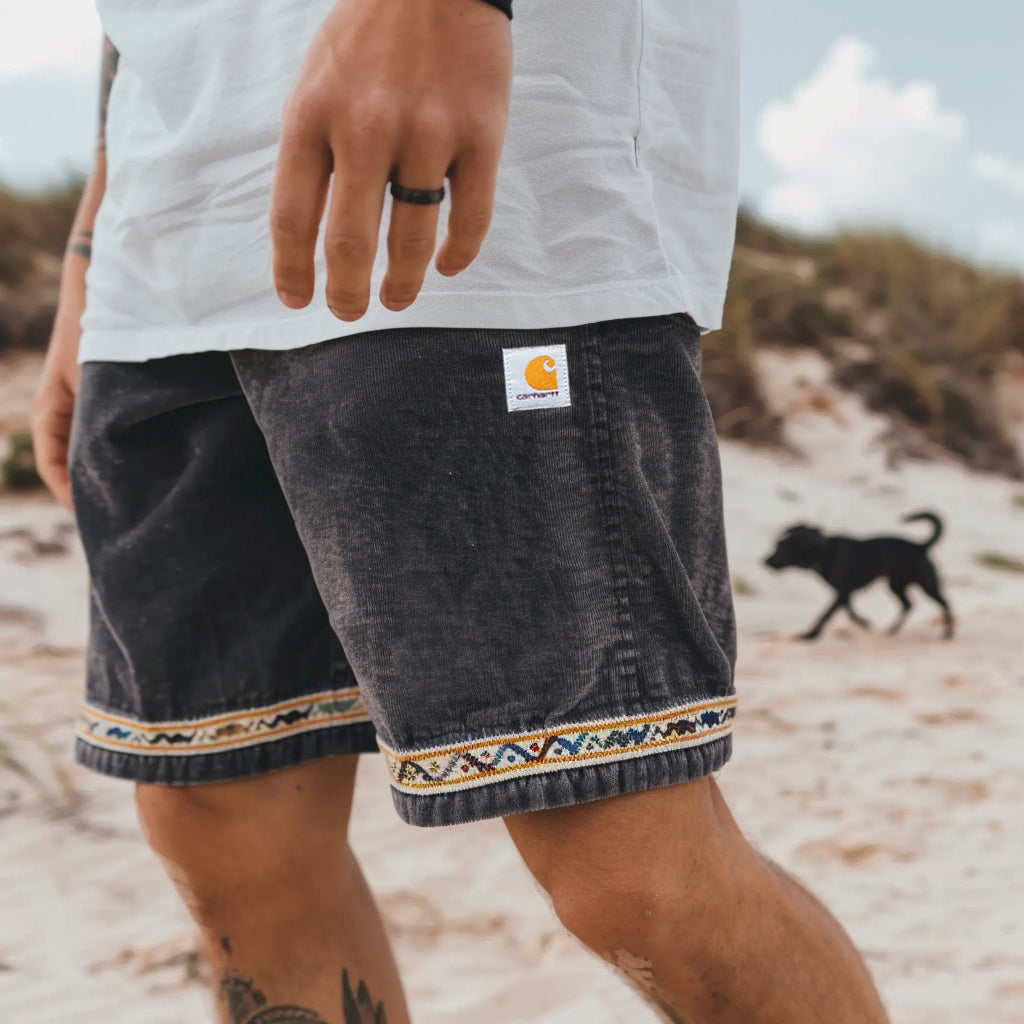 Corduroy Surf Shorts Unisex Street Retro Skateboard Shorts