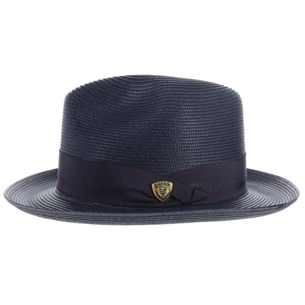 Burgundy Straw Fedora Hat