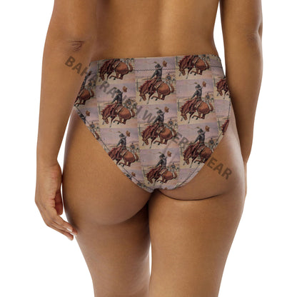 Yeehaw Vintage Cowboy Bronc Bikini Bottom