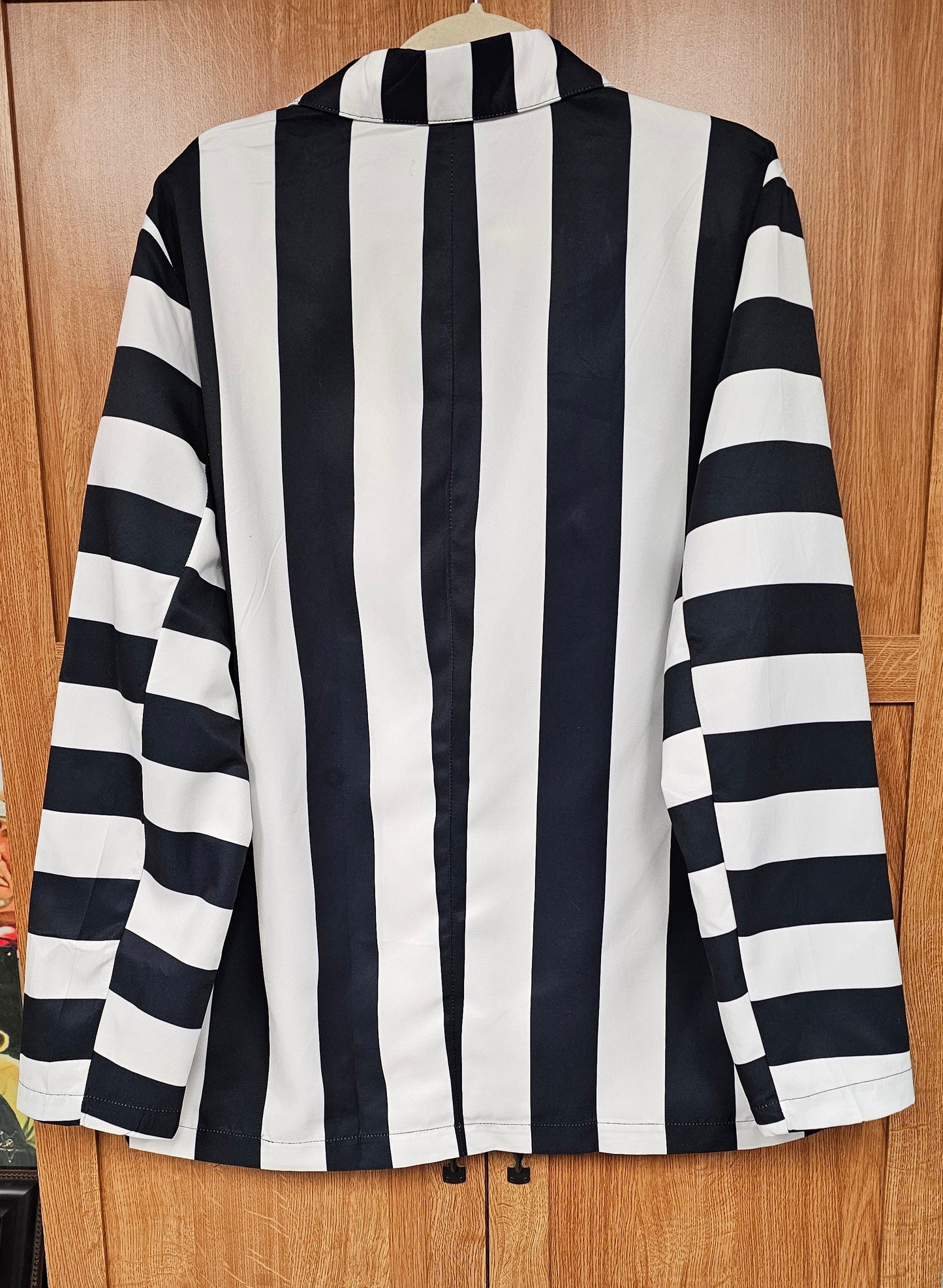 BeetleJuice Prison Stripe Blazer Women's