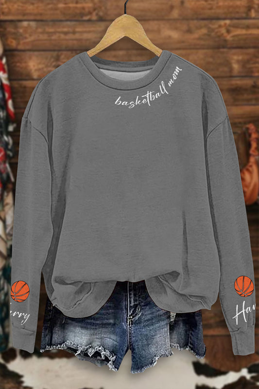 Casual Basketball Mom Sweatshirt