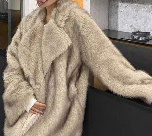 Women's Fashion Fur Coat