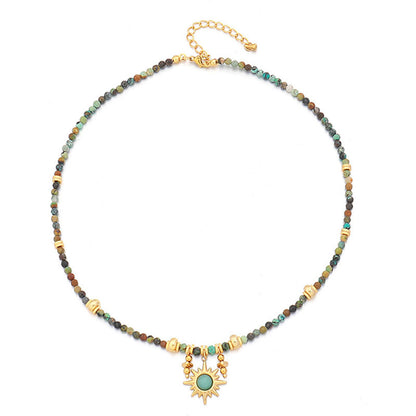 Vintage Beaded Turquoise Necklace