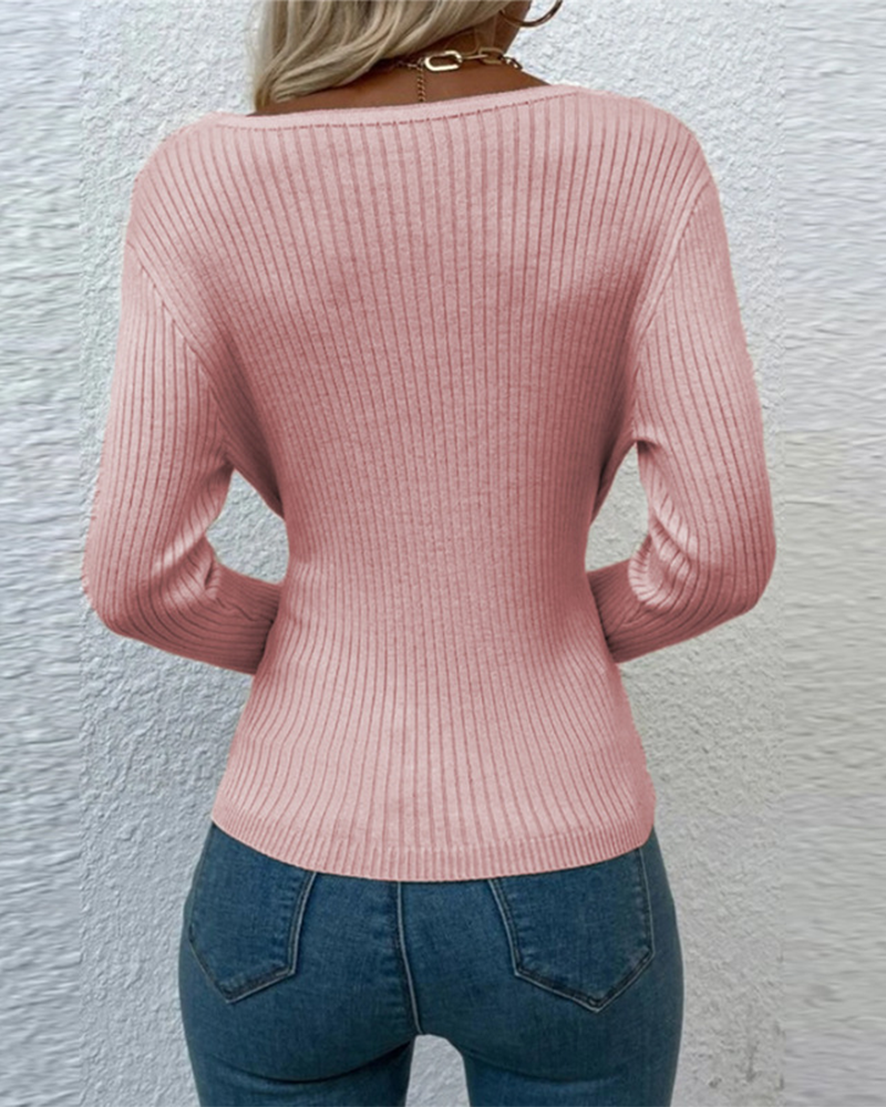 Irregular Crossings Sweater