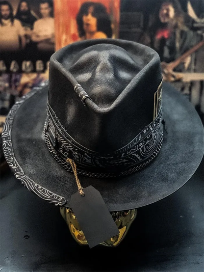 "HARVESTER OF SORROW" HANDMADE SKULL HAT