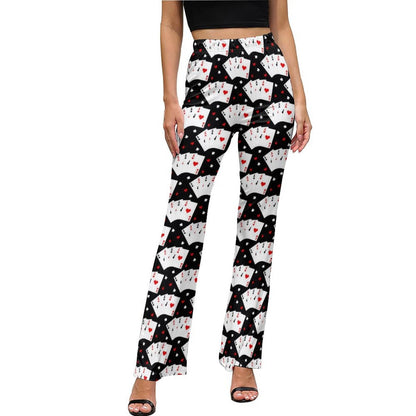 Vegas Casino Gambling Flare Pants