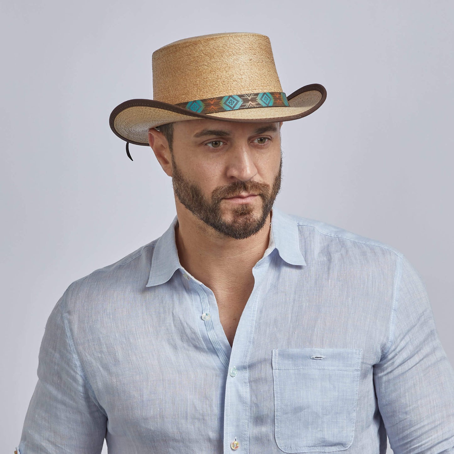 Monaco - Mens Straw Western Hat