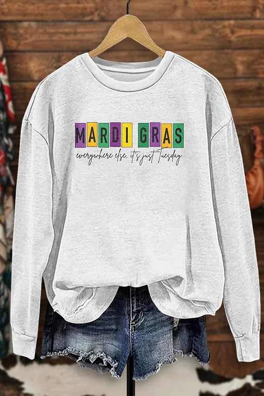 Casual Mardi Gras Sweatshirt