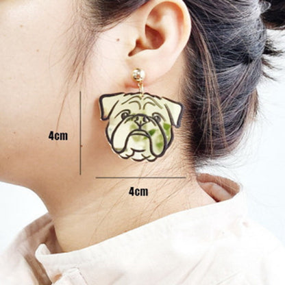 Shining Gameday Bulldog Earrings