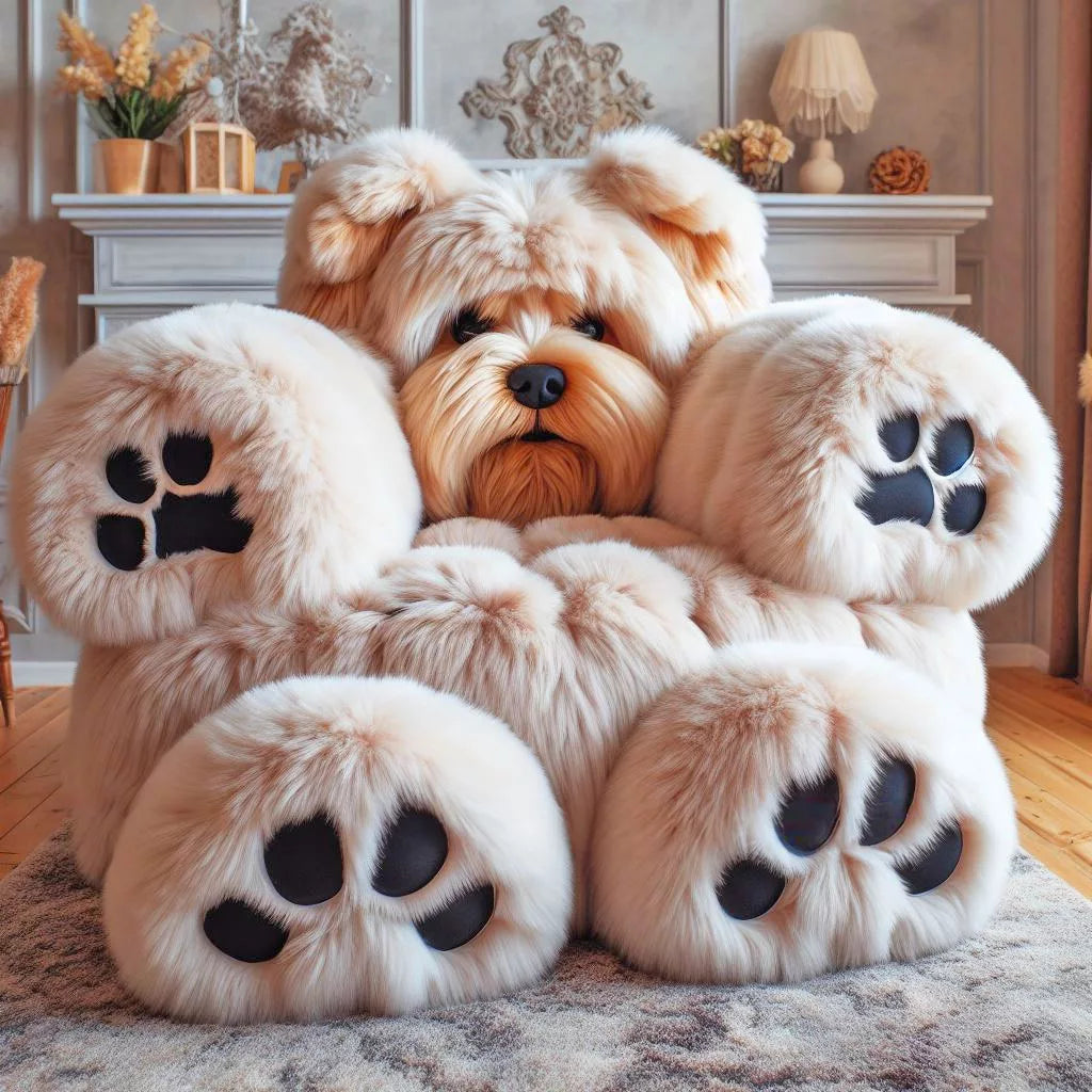 Whimsical Seating: Transform Your Space with Fluffy Dog Shaped Chairs