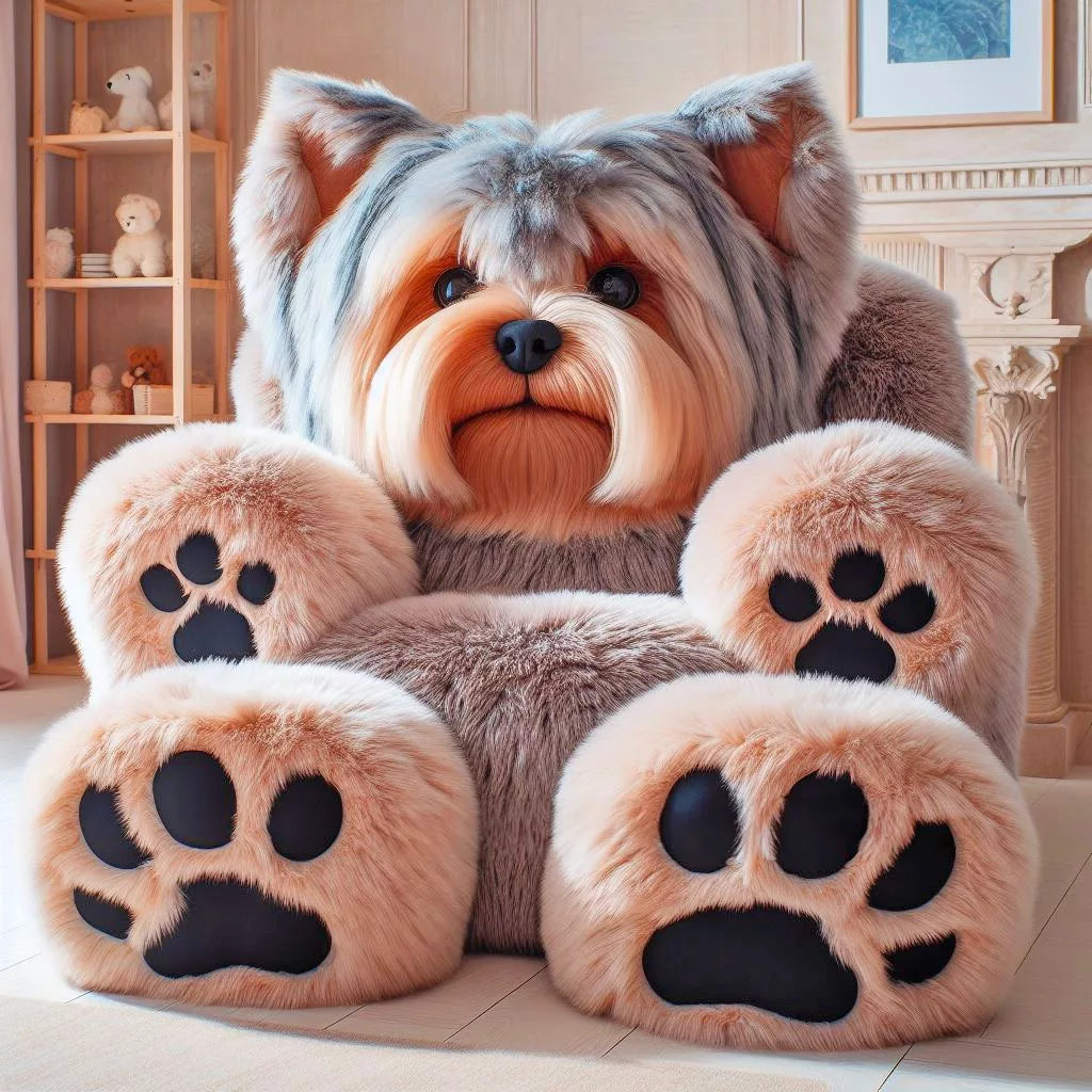 Whimsical Seating: Transform Your Space with Fluffy Dog Shaped Chairs