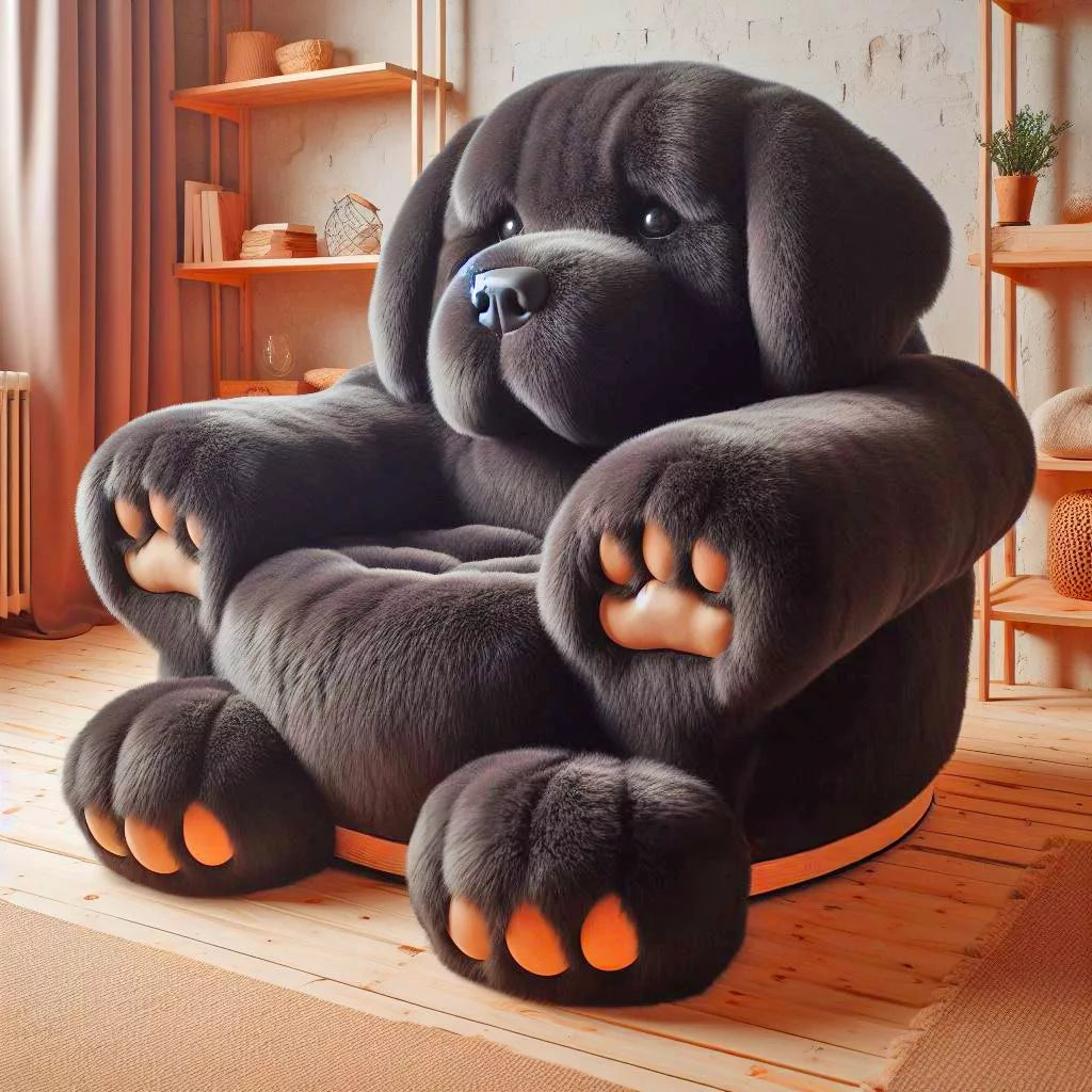 Whimsical Seating: Transform Your Space with Fluffy Dog Shaped Chairs