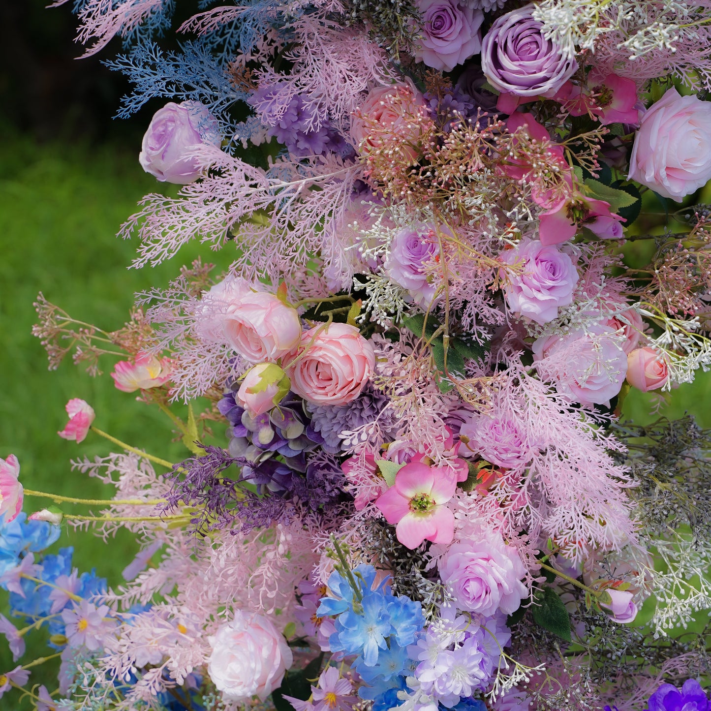 Future Wedding Party Background Floral Arch Decoration