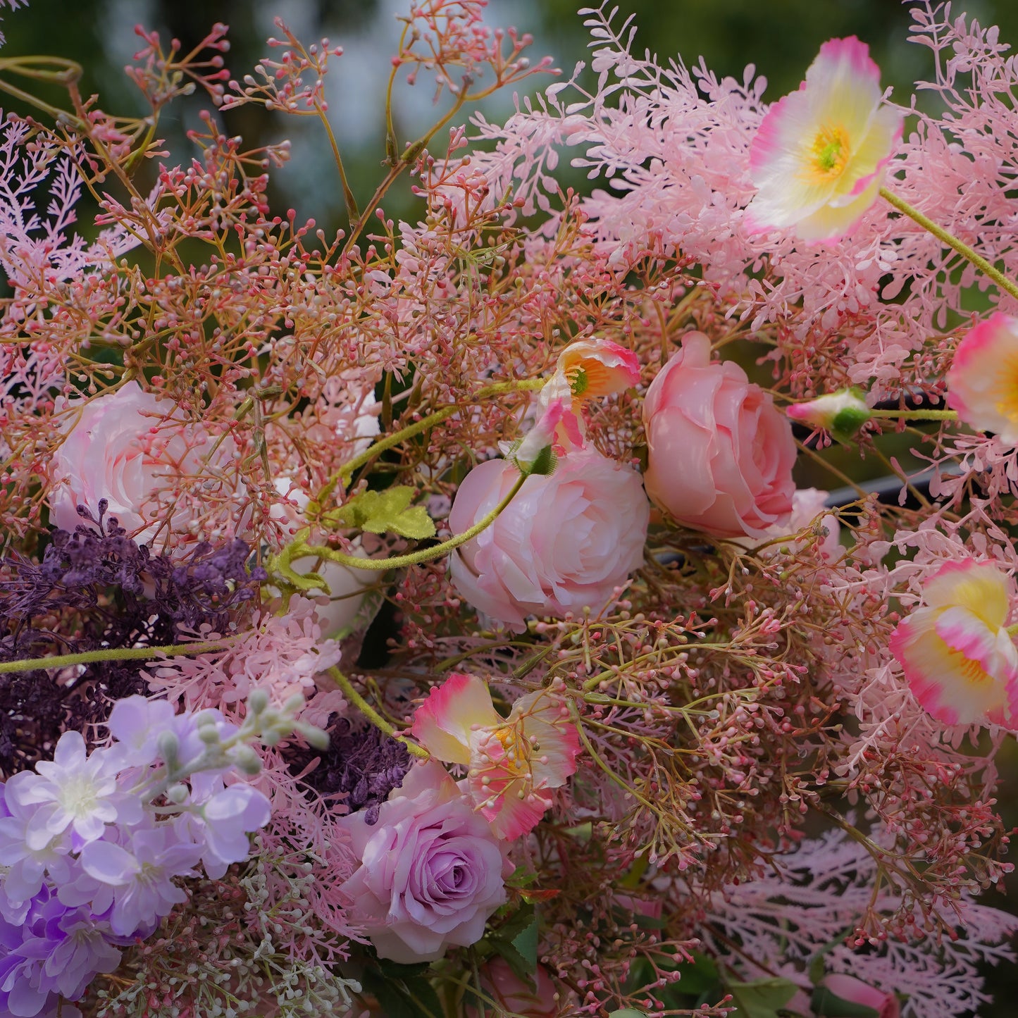 Future Wedding Party Background Floral Arch Decoration