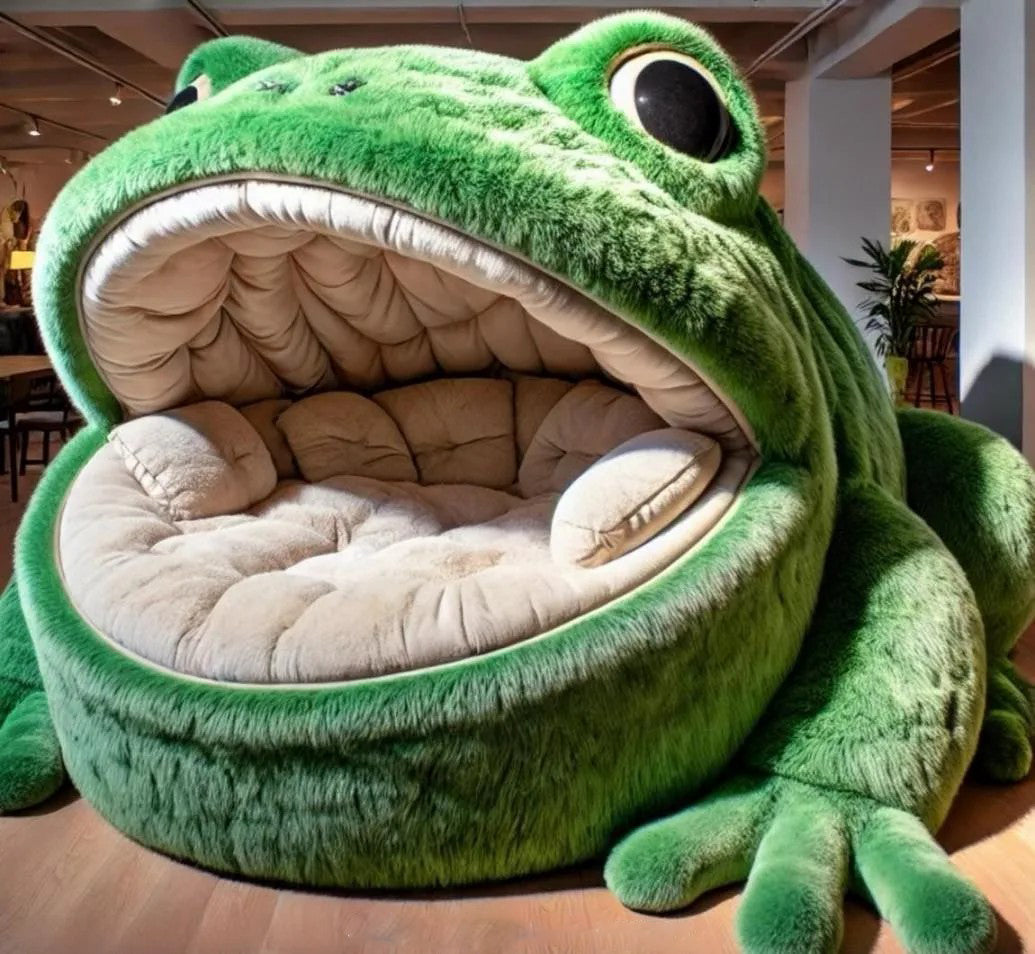 Giant Frog Loungers: Jump into Cozy, Nature-Inspired Seating-1008